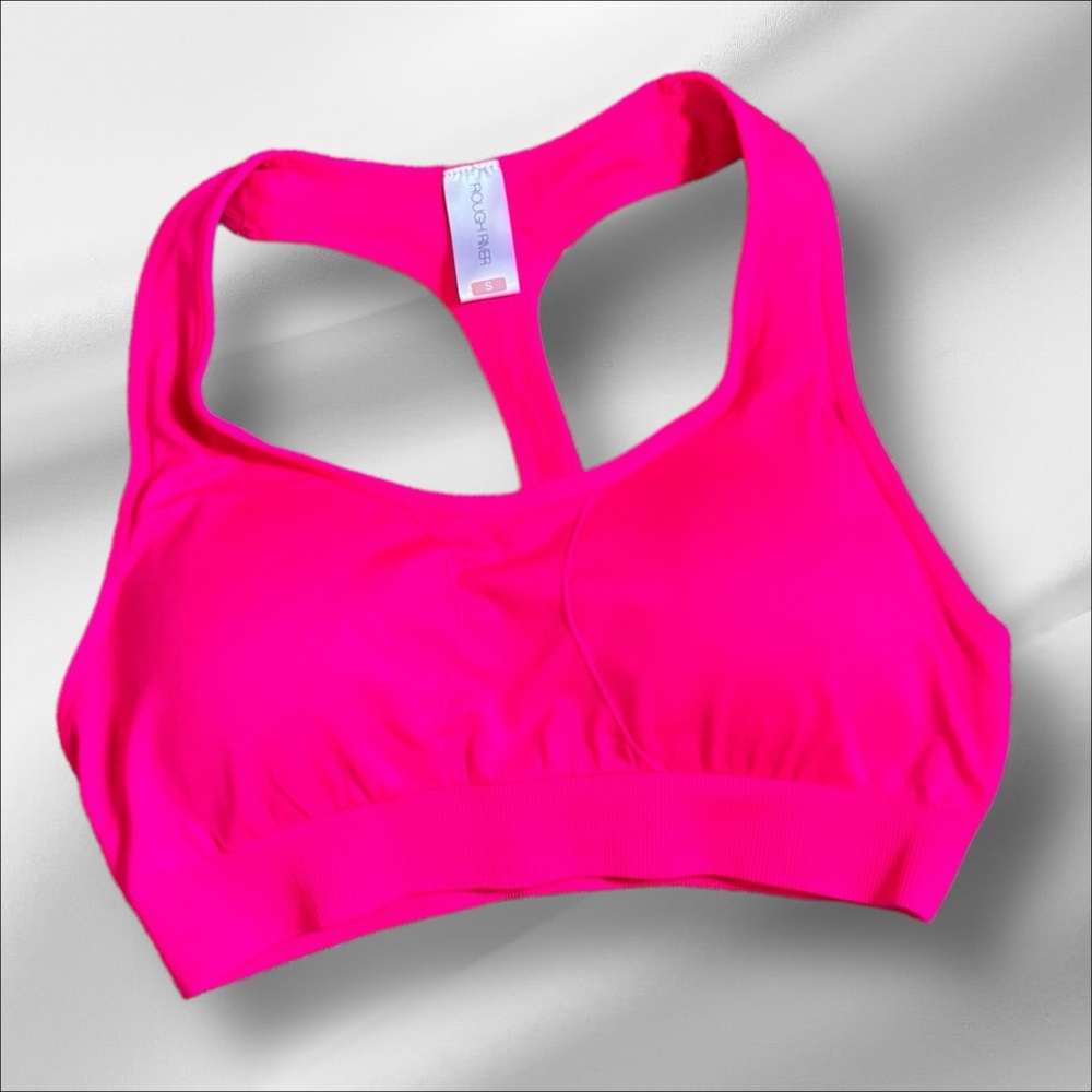 Rough River Yoga Top Sports Bra Hot Pink Size S NWOT!